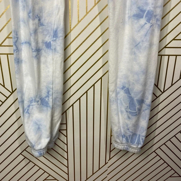 SoulCycle‎ Tie Dye Joggers Blue/White Tie Waist - Picture 6 of 12
